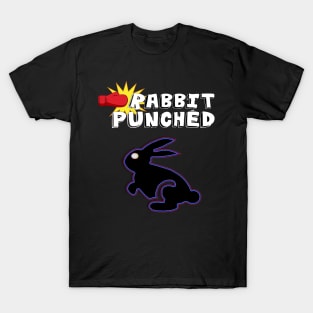 Black Neon Rabbit of the Future With the shows name title T-Shirt